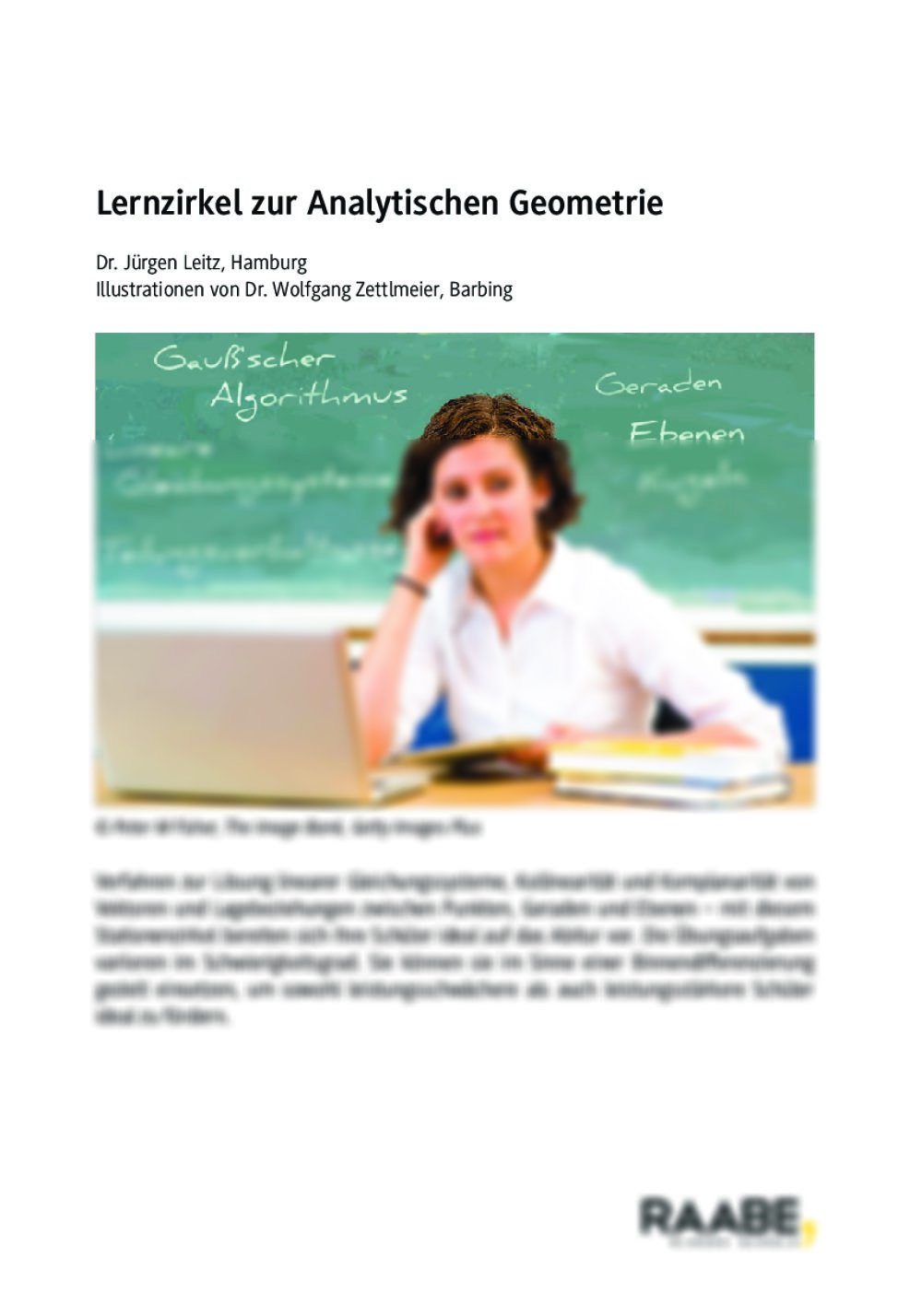 Lernzirkel zur Analytischen Geometrie - Seite 1