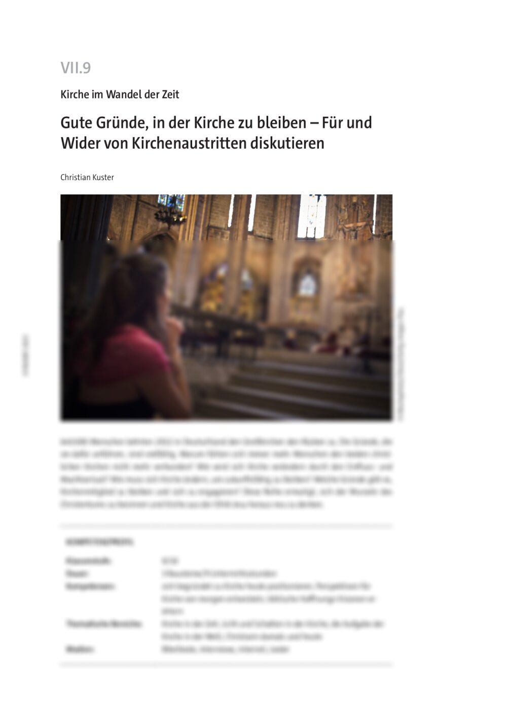 Gute Gründe, in der Kirche zu bleiben - Seite 1