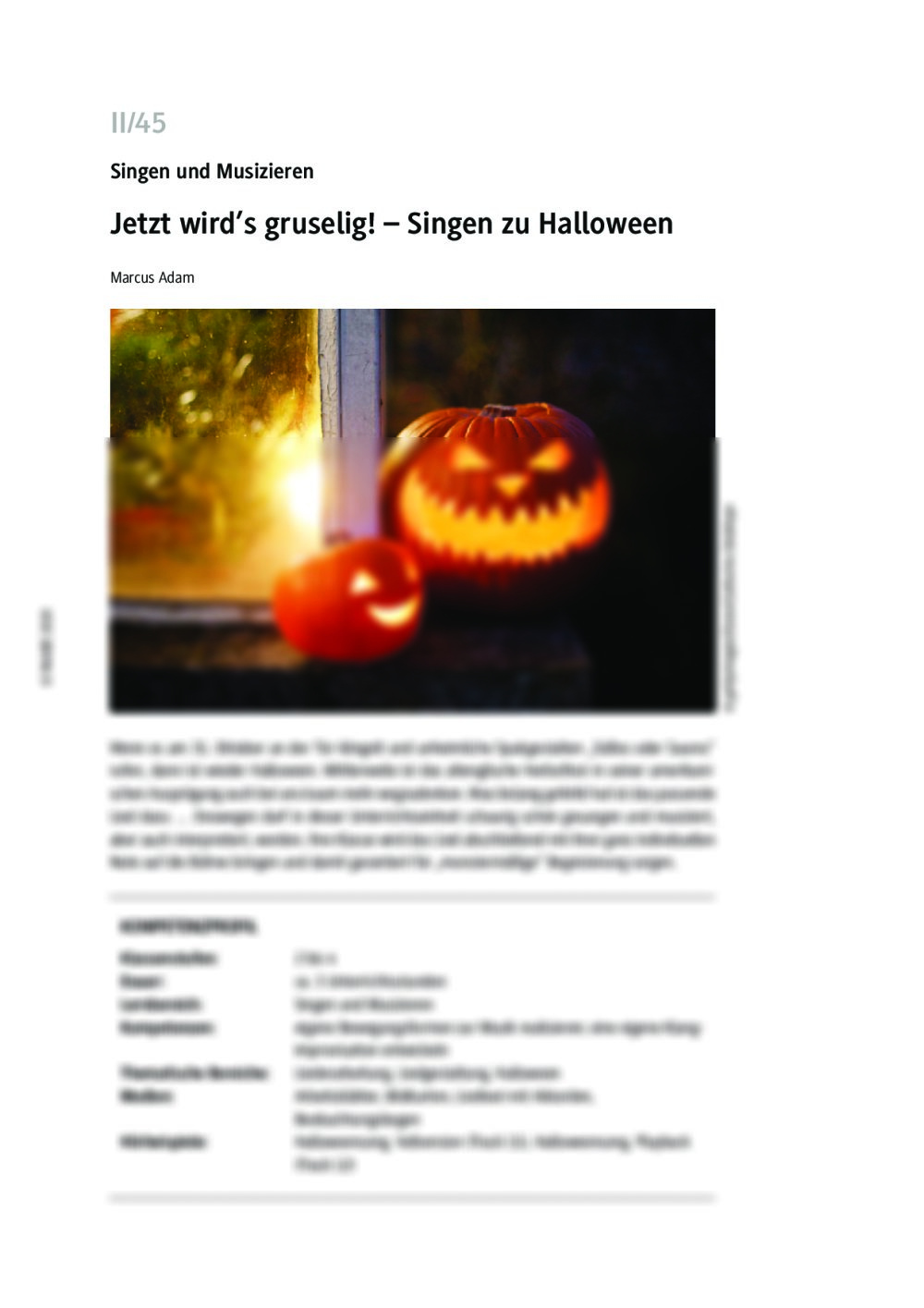 Singen zu Halloween - Seite 1