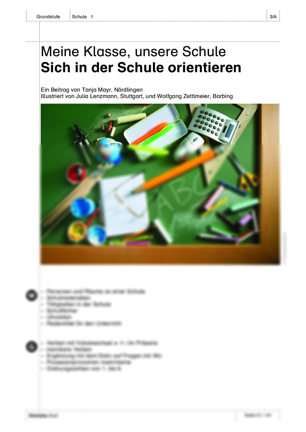 Sich in der Schule orientieren - Seite 1