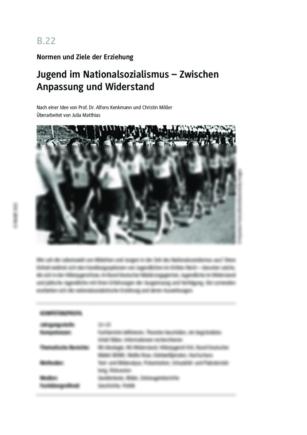 Jugend im Nationalsozialismus - Seite 1