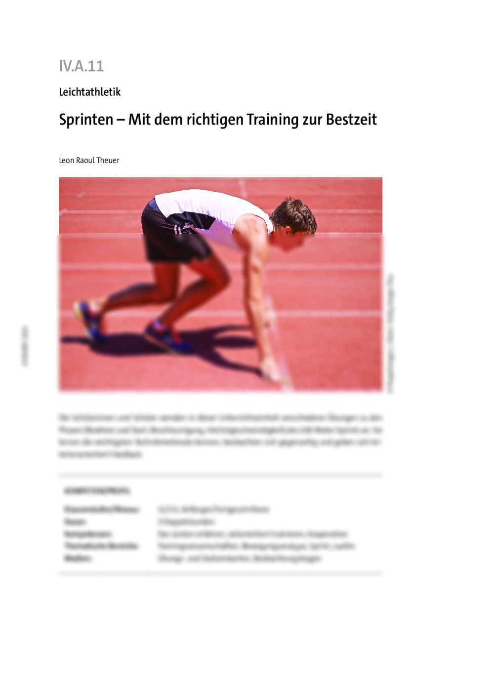 Sprinten - Seite 1
