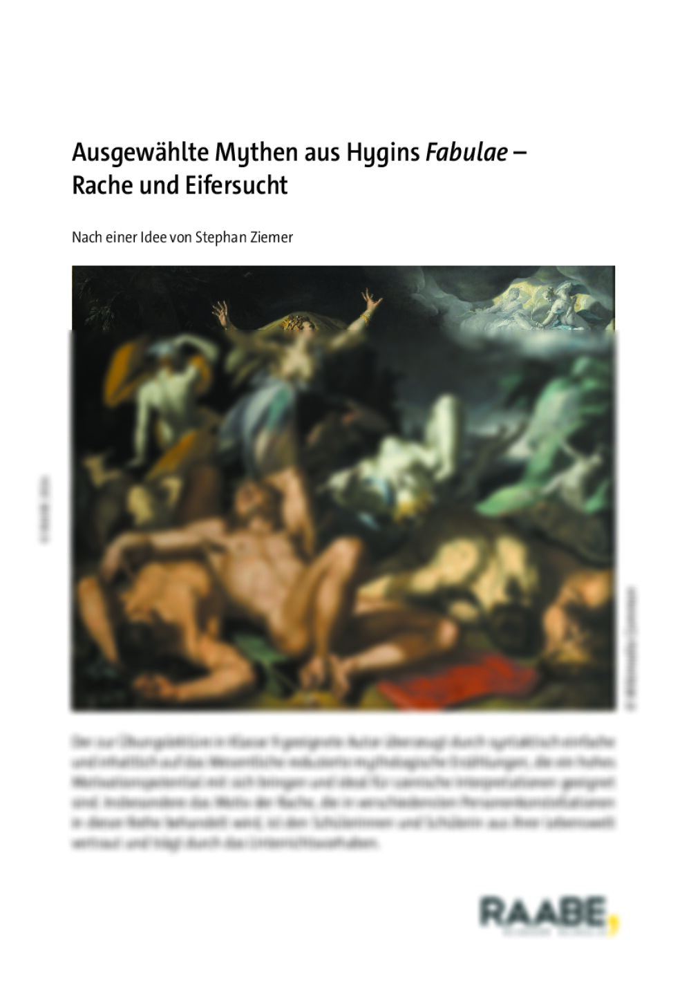 Ausgewählte Mythen aus Hygins Fabulae  - Seite 1