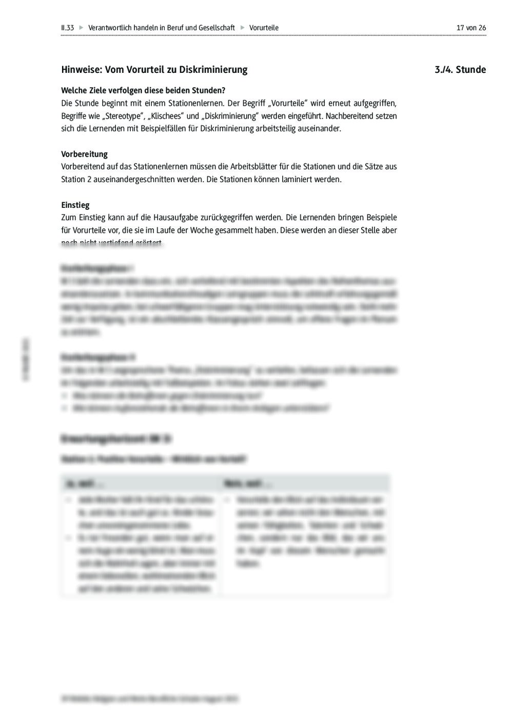 Vorurteile, Klischees und Stereotype RAAbits Online