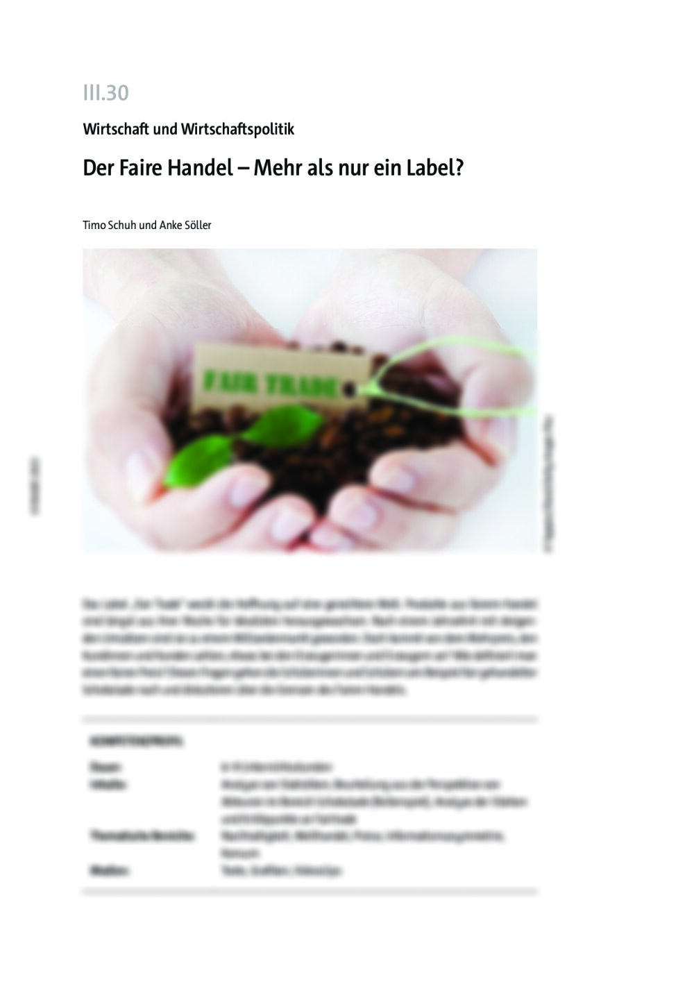 Der Faire Handel - Seite 1