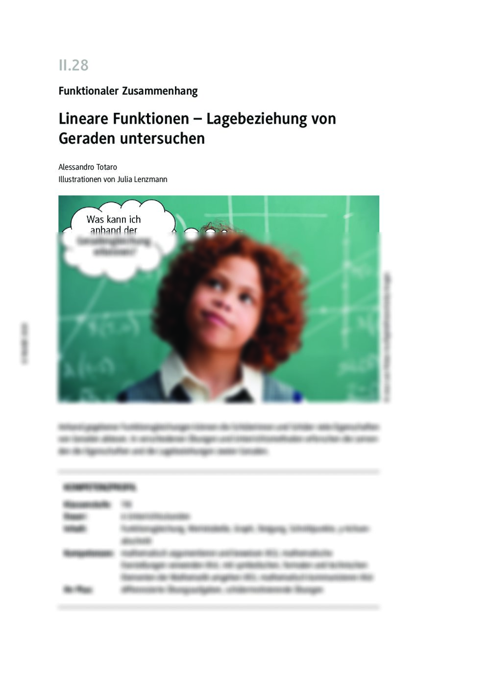 Lineare Funktionen - Seite 1