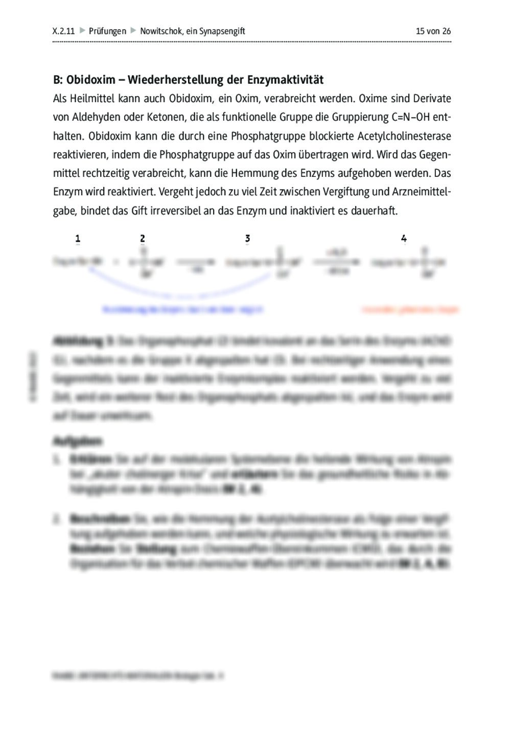 Mündliche Abiturprüfung: Chemiewaffe Nowitschok, ein Synapsengift | RAAbits Online
