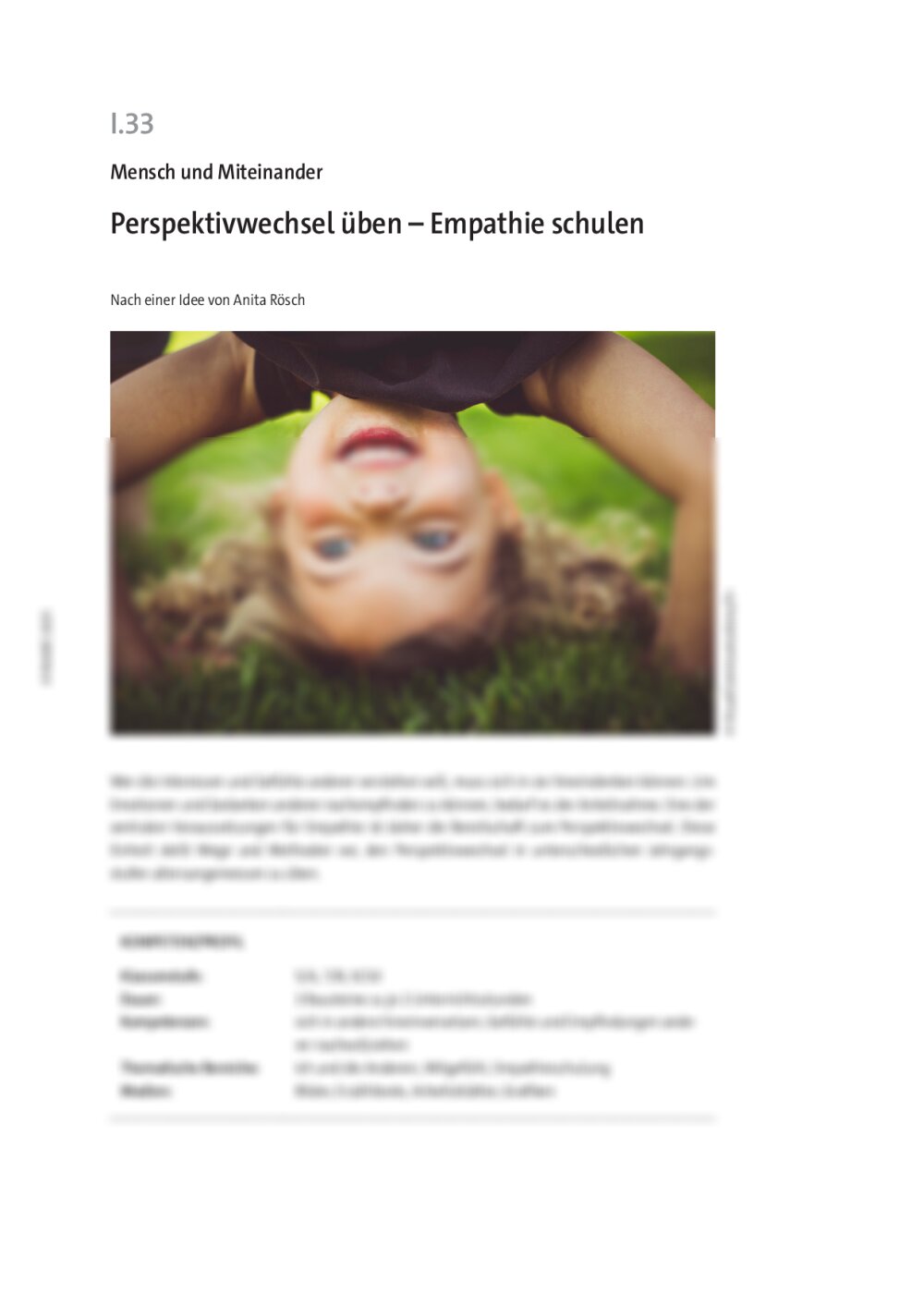 Perspektivwechsel üben - Seite 1