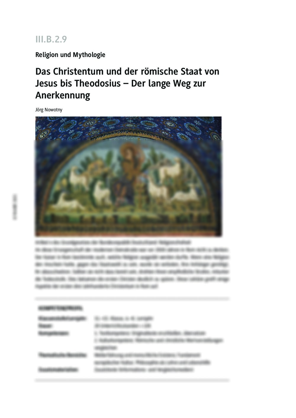 Das Christentum und der römische Staat von Jesus bis Theodosius - Seite 1