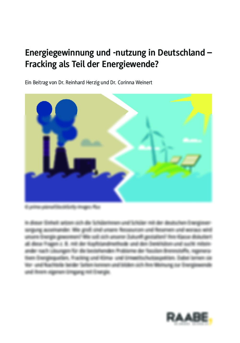 Energiegewinnung und -nutzung in Deutschland - Seite 1