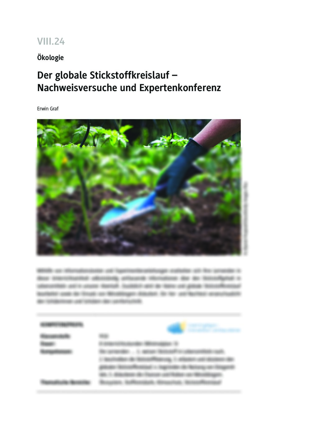 Der globale Stickstoffkreislauf - Seite 1