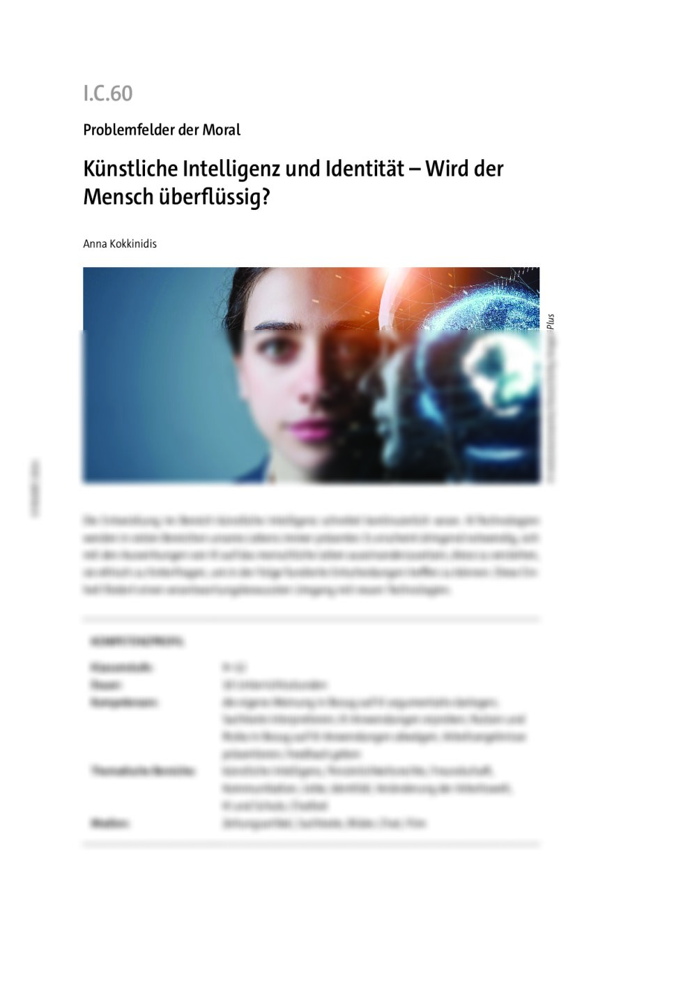 Künstliche Intelligenz und Identität  - Seite 1