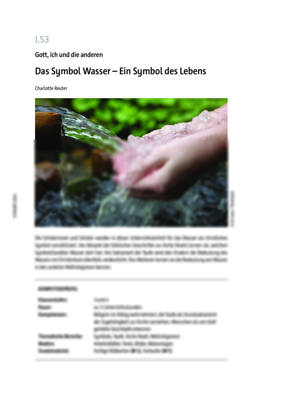 Das Symbol Wasser  - Seite 1