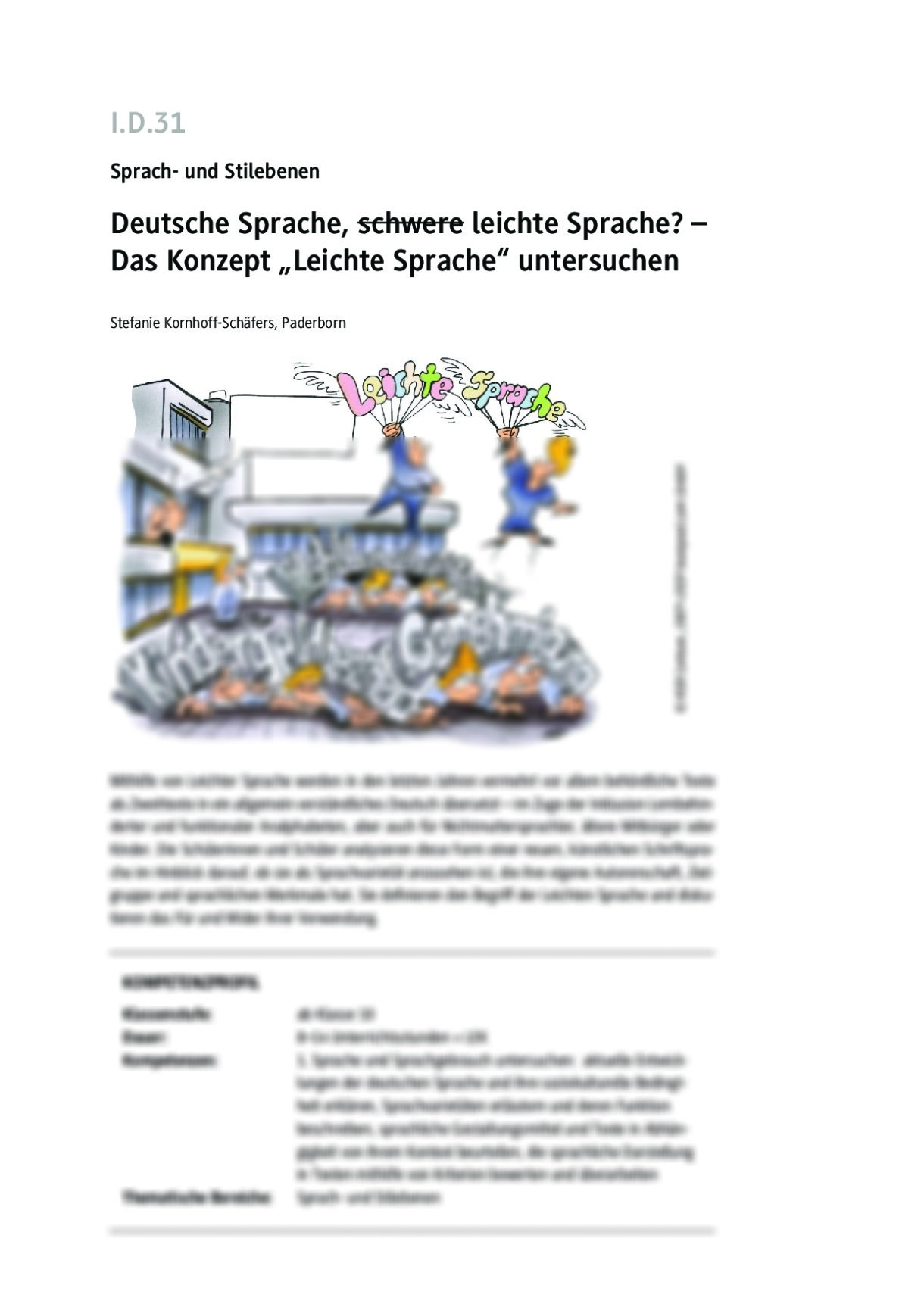 "Leichte Sprache" als Sprachvarietät - Seite 1