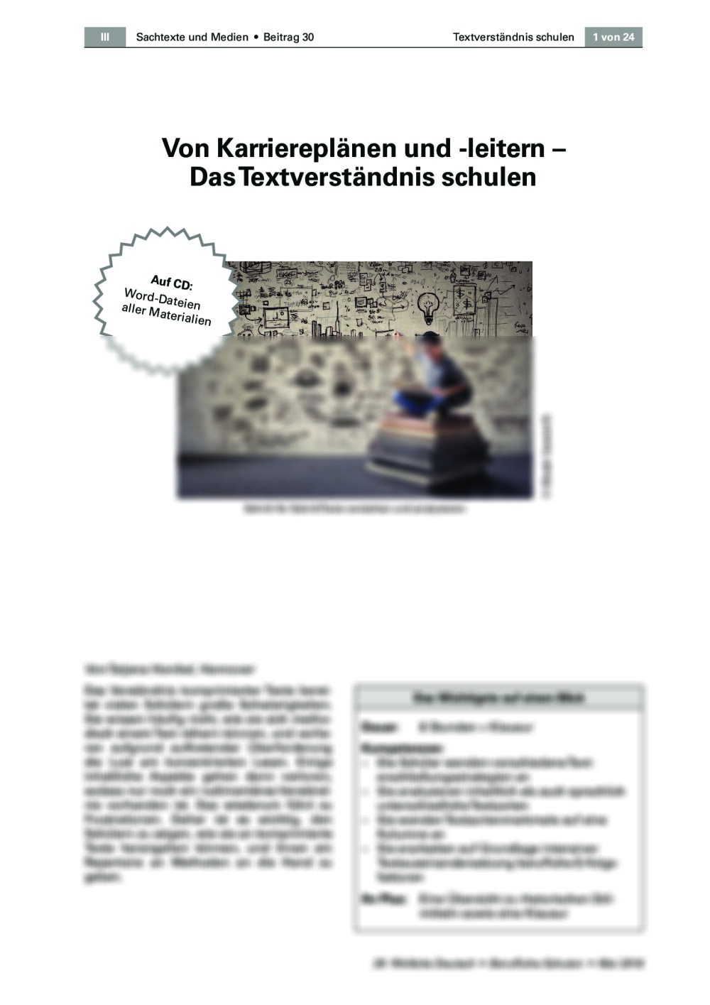 Das Textverständnis schulen - Seite 1