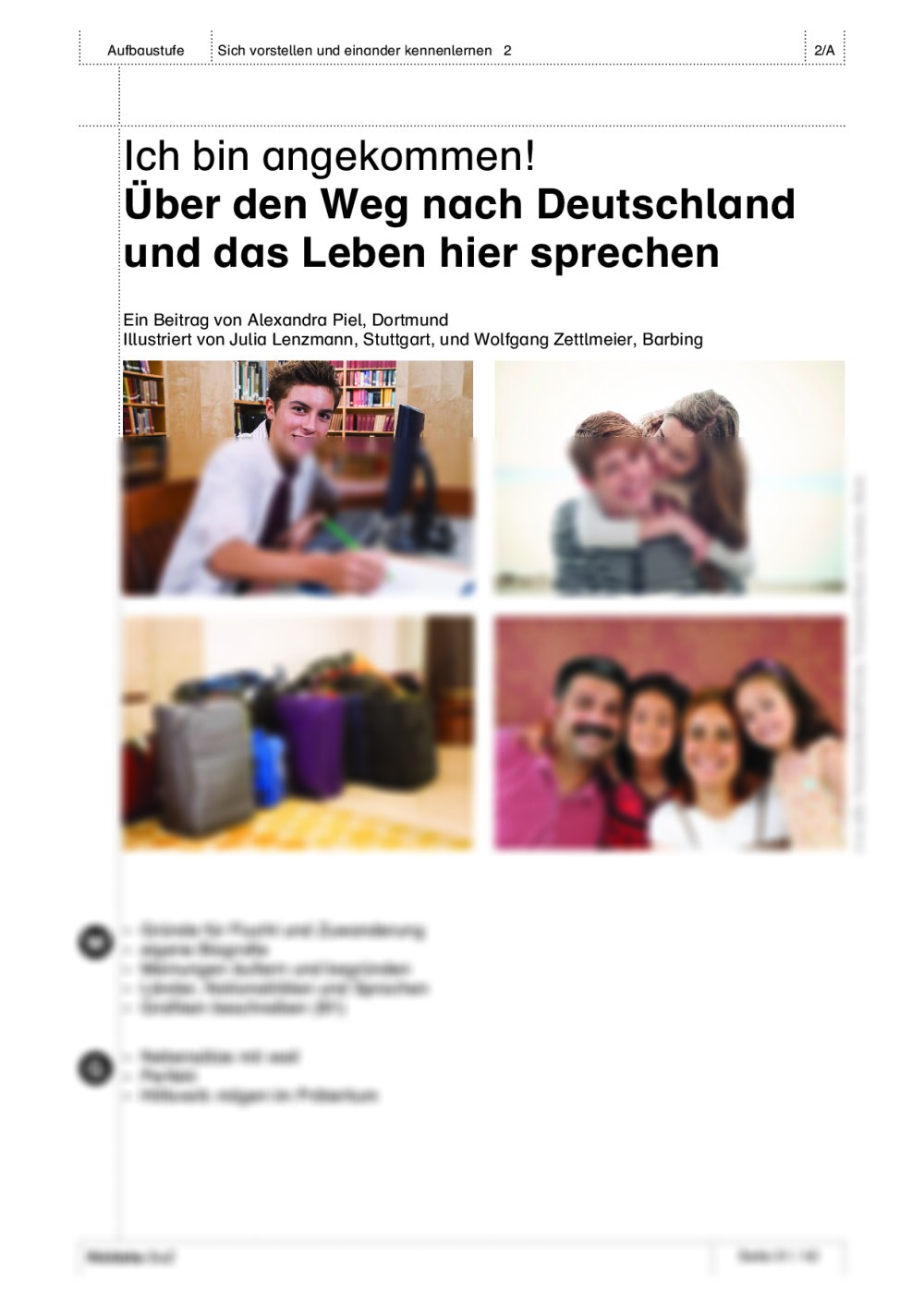 Über den Weg nach Deutschland und das Leben hier sprechen - Seite 1