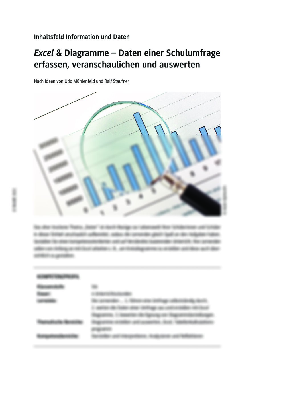 Excel & Diagramme - Seite 1