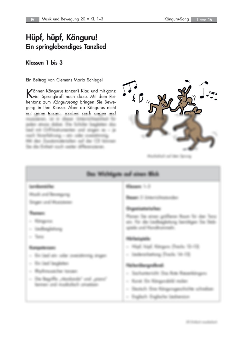 Ein springlebendiges Tanzlied - Seite 1