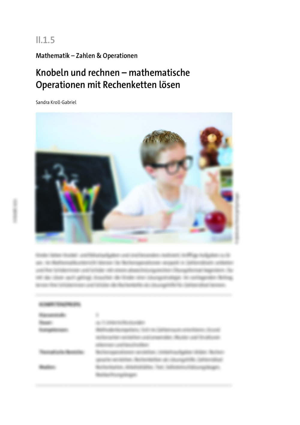 Knobeln und rechnen - Seite 1