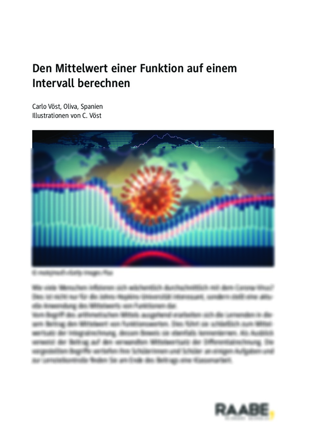 Den Mittelwert einer Funktion auf einem Intervall berechnen - Seite 1