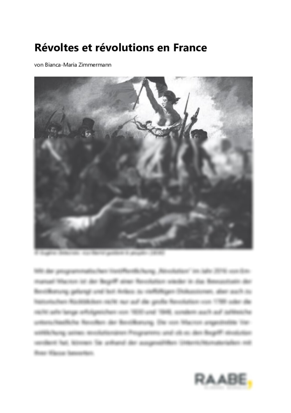 Révoltes et révolutions en France - Seite 1