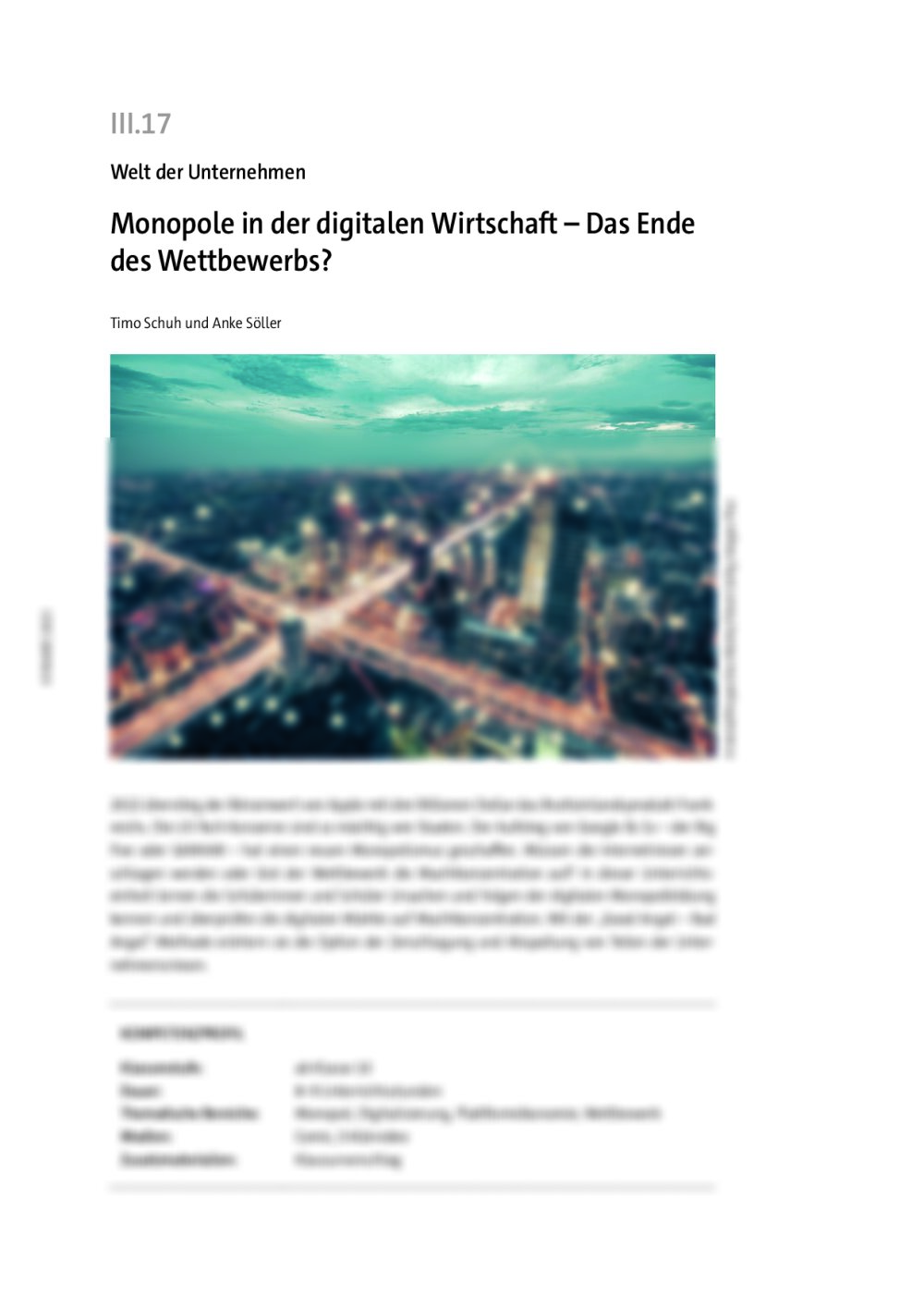 Monopole in der digitalen Wirtschaft - Seite 1