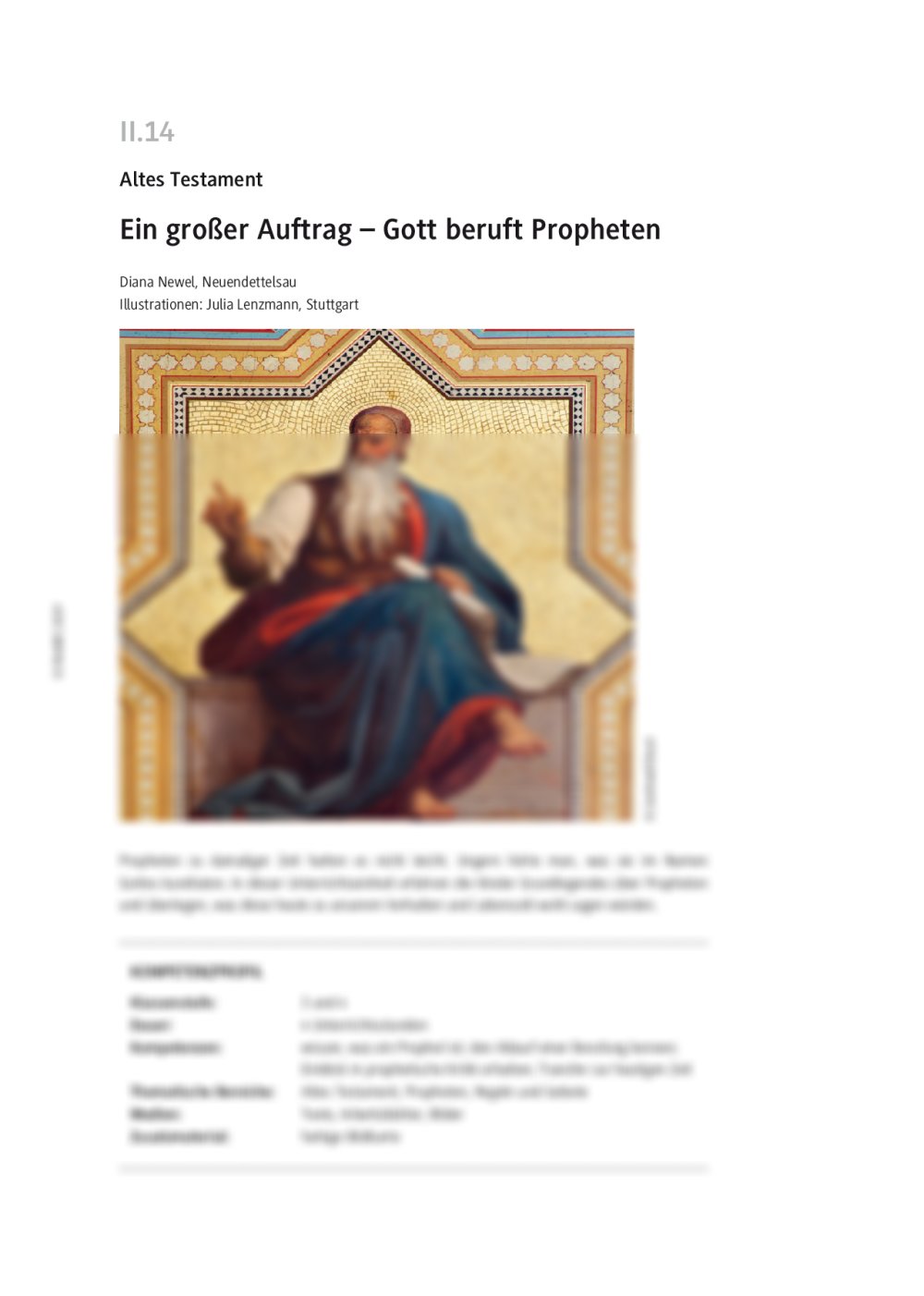 Gott beruft Propheten - Seite 1