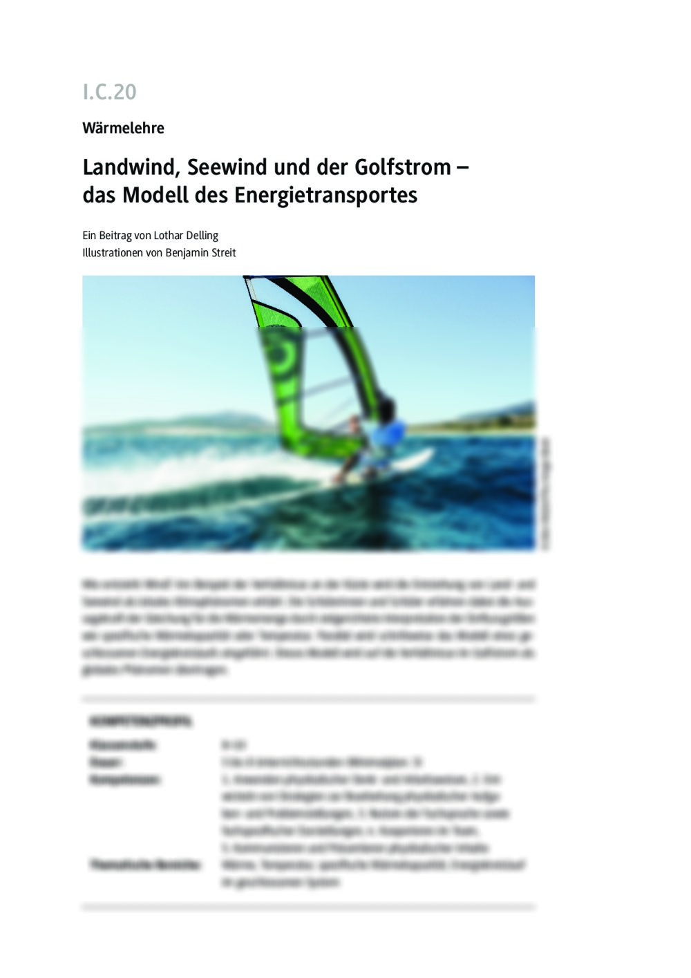 Landwind, Seewind und der Golfstrom - Seite 1