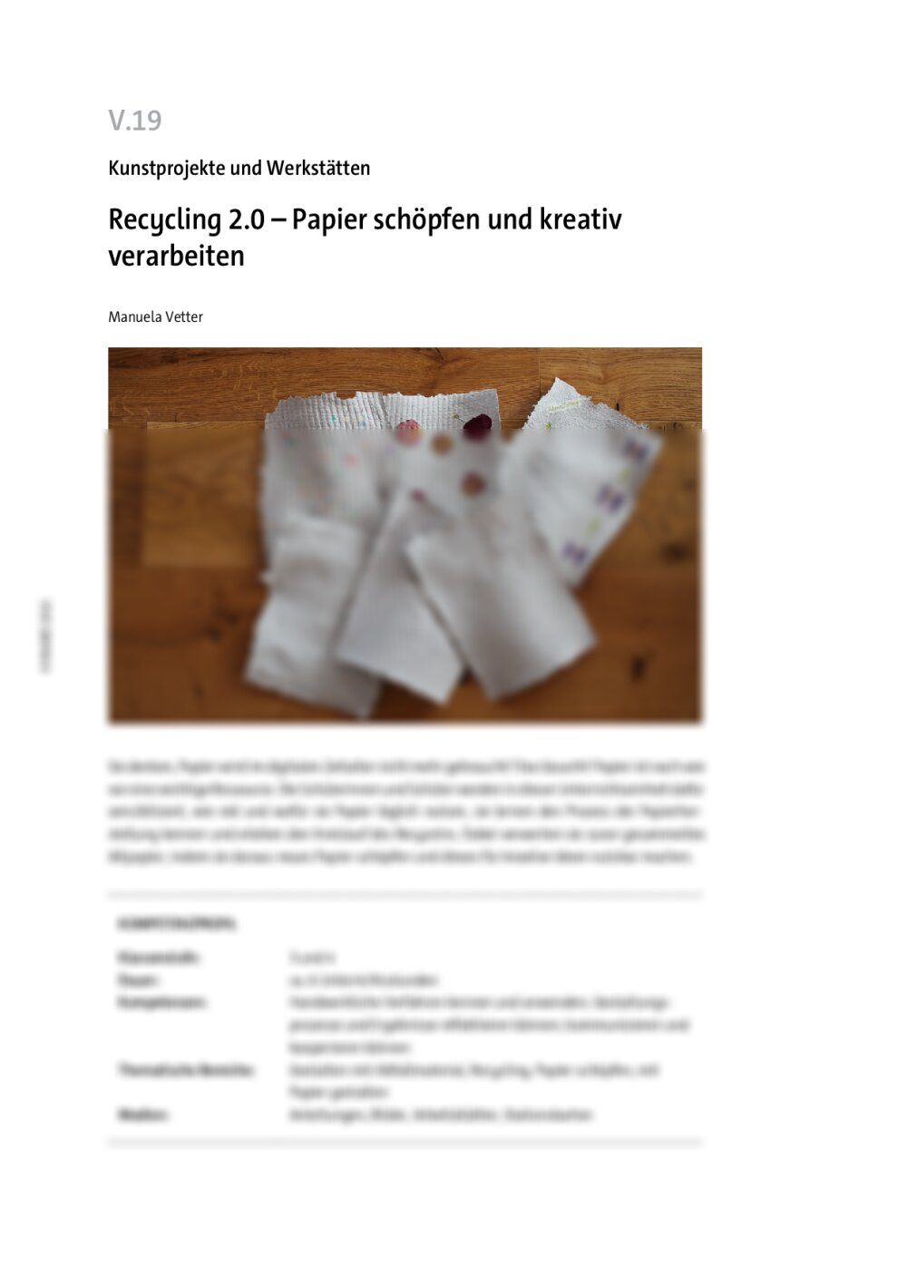 Recycling 2.0 - Seite 1