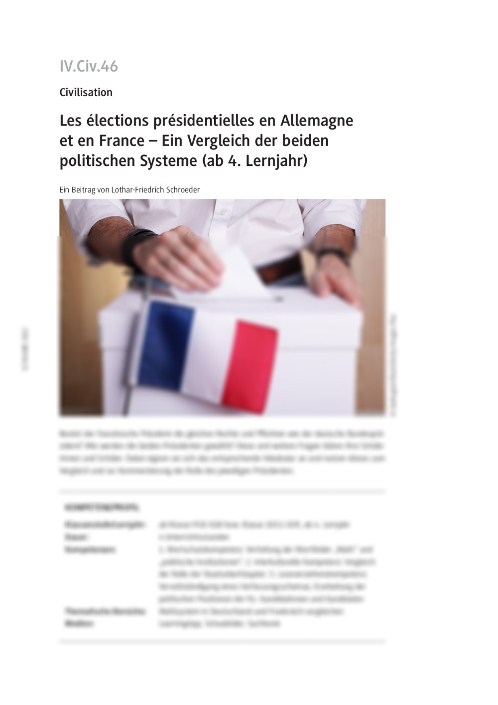 Les élections présidentielles en Allemagne et en France - Seite 1