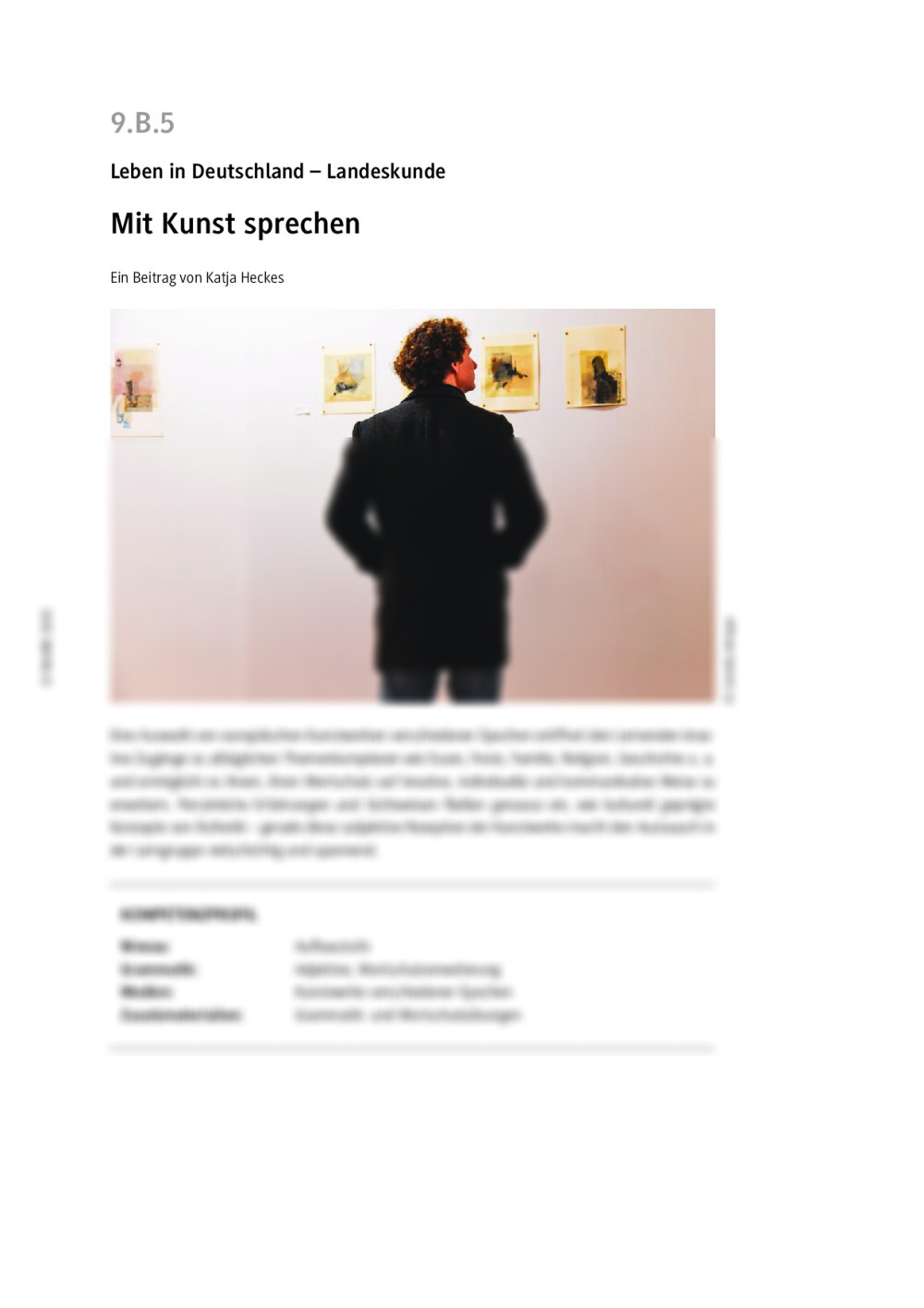 Mit Kunst sprechen - Seite 1