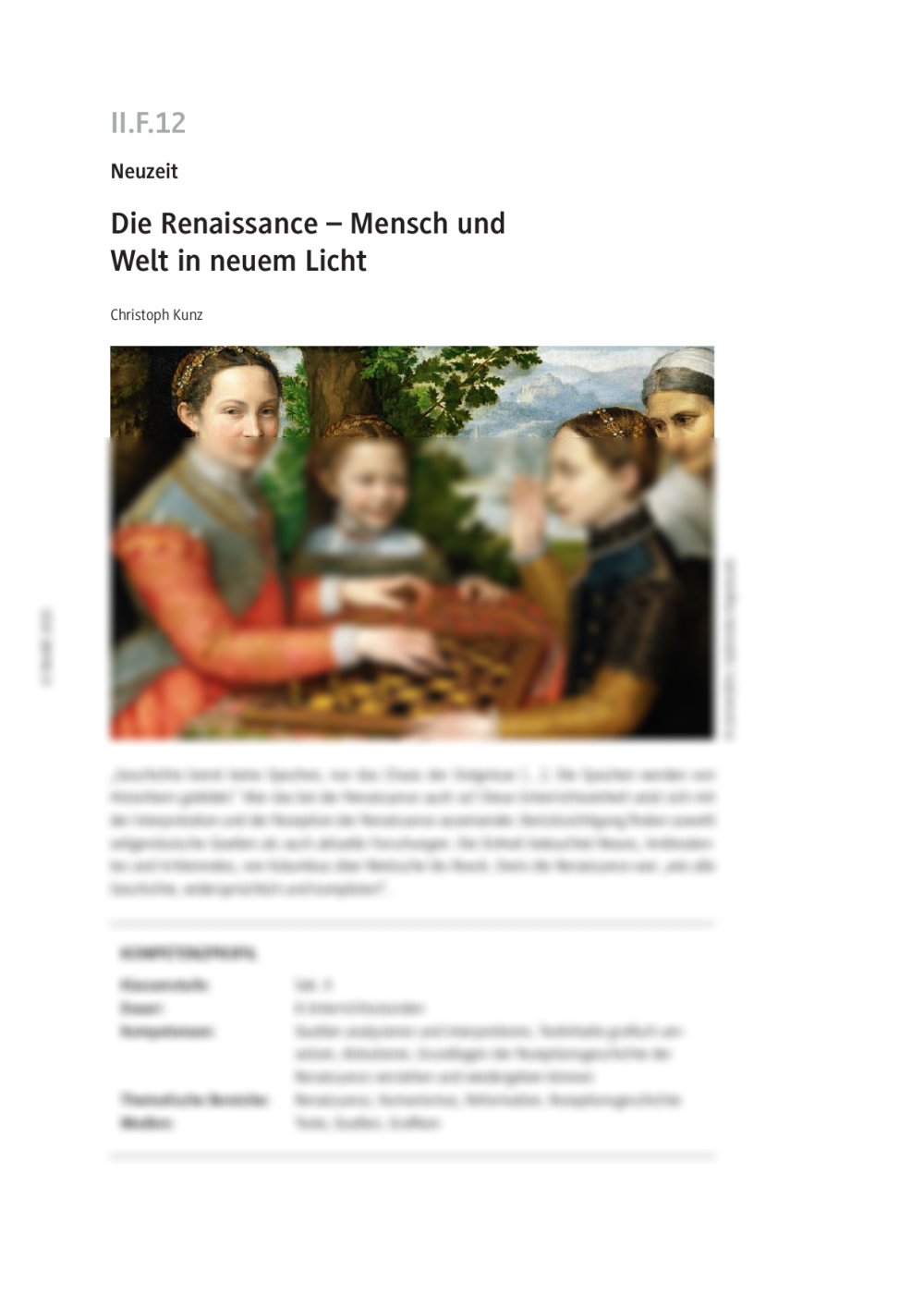 Die Renaissance - Seite 1