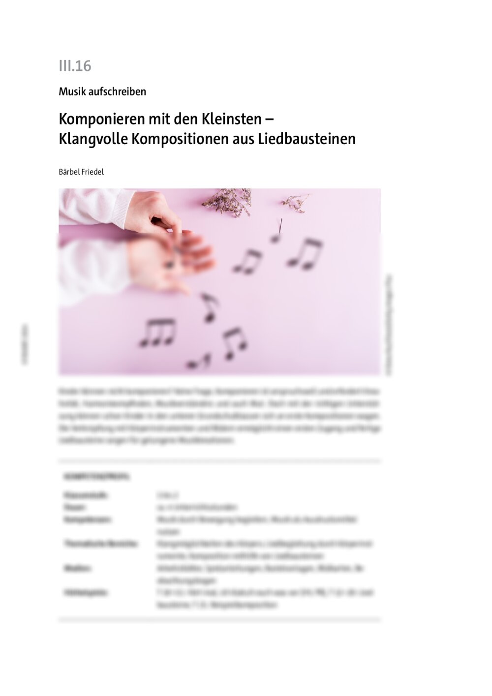 Klangvolle Kompositionen aus Liedbausteinen - Seite 1