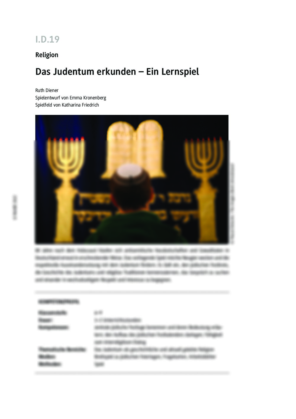 Das Judentum erkunden - Seite 1