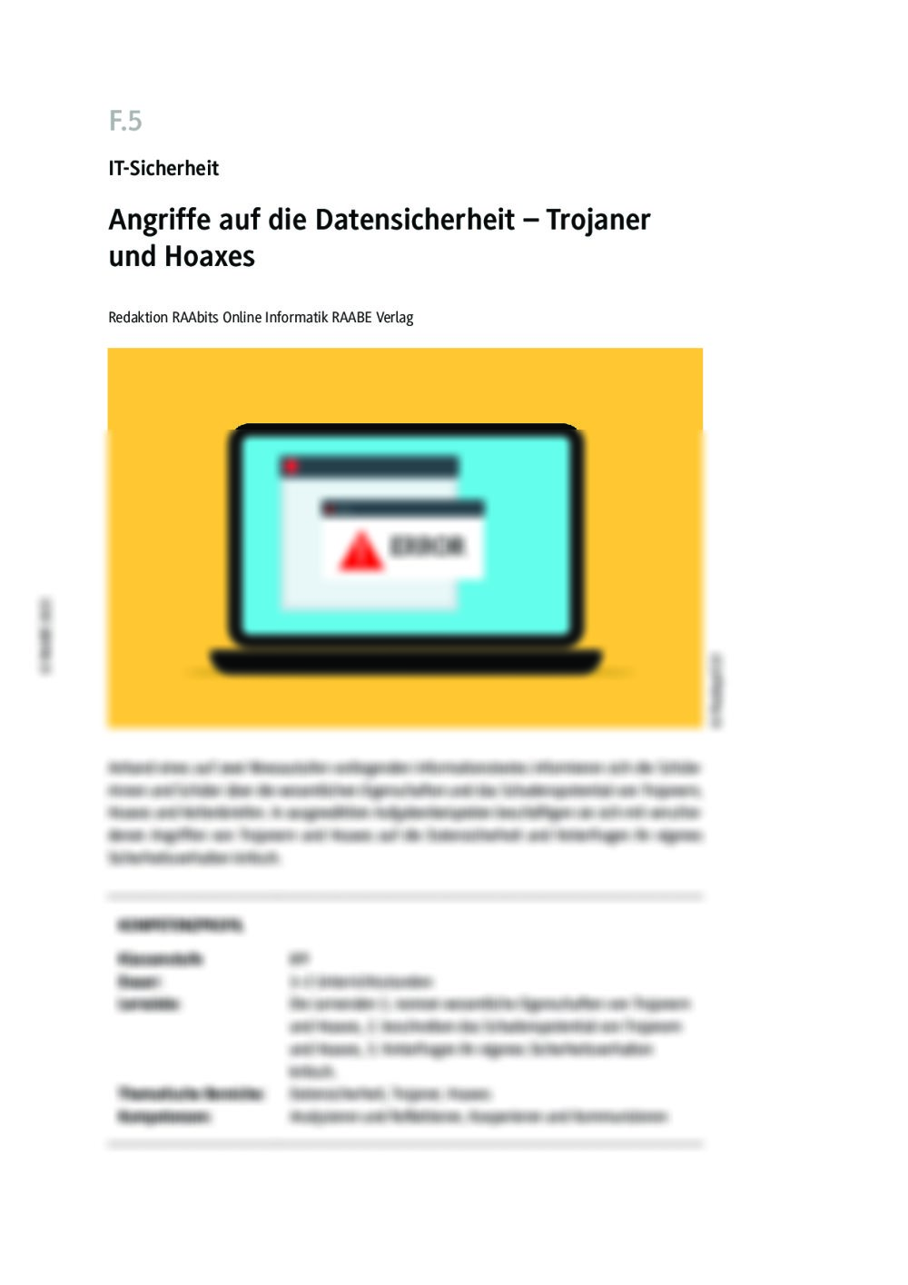 Angriffe auf die Datensicherheit - Seite 1