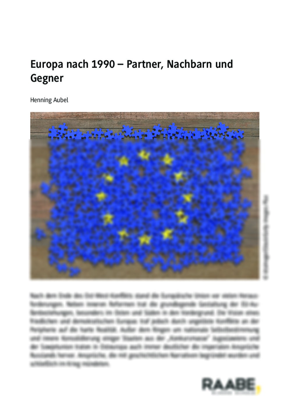 Europa nach 1990 - Seite 1