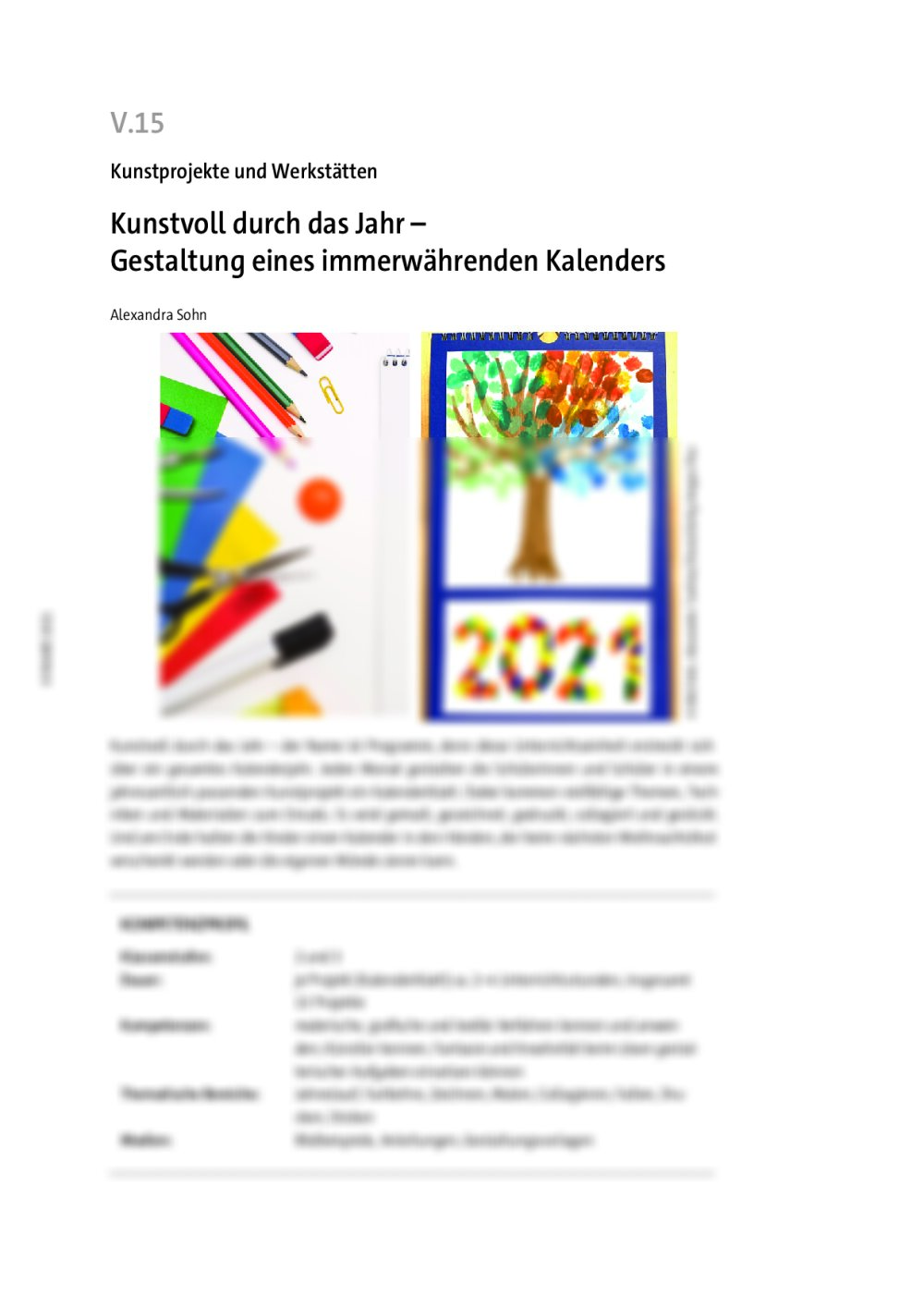 Kunstvoll durch das Jahr - Seite 1