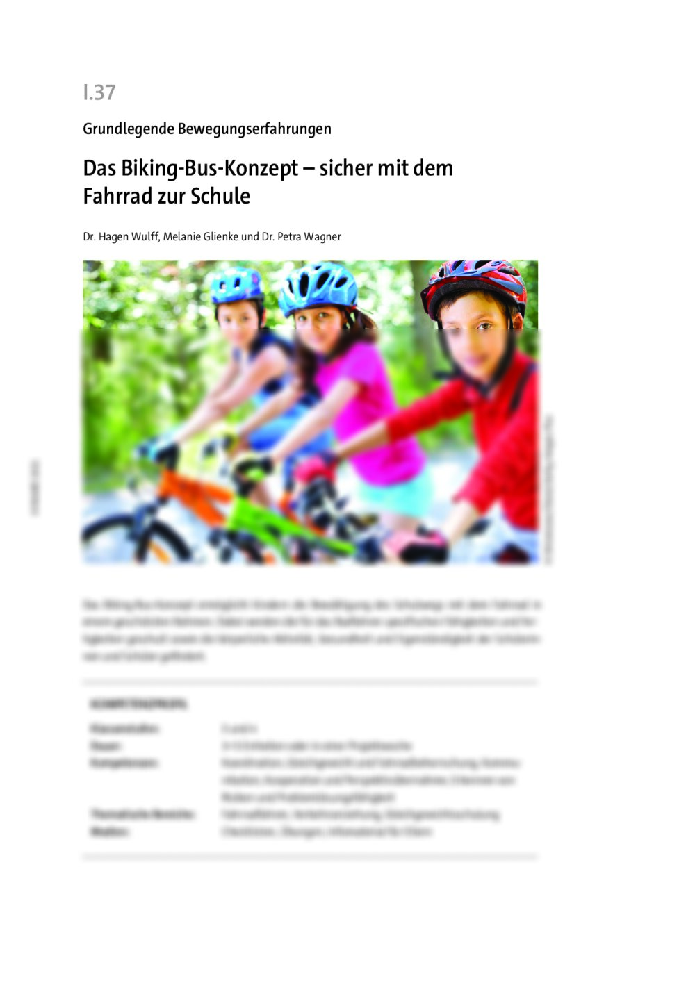Das Biking-Bus-Konzept - Seite 1