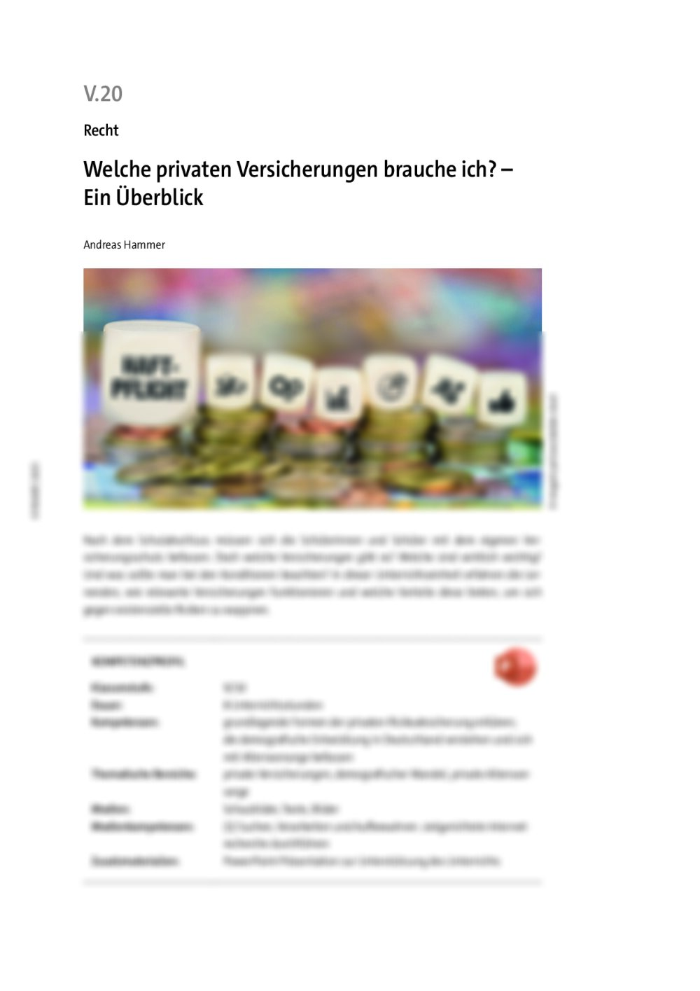 Welche privaten Versicherungen brauche ich?  - Seite 1
