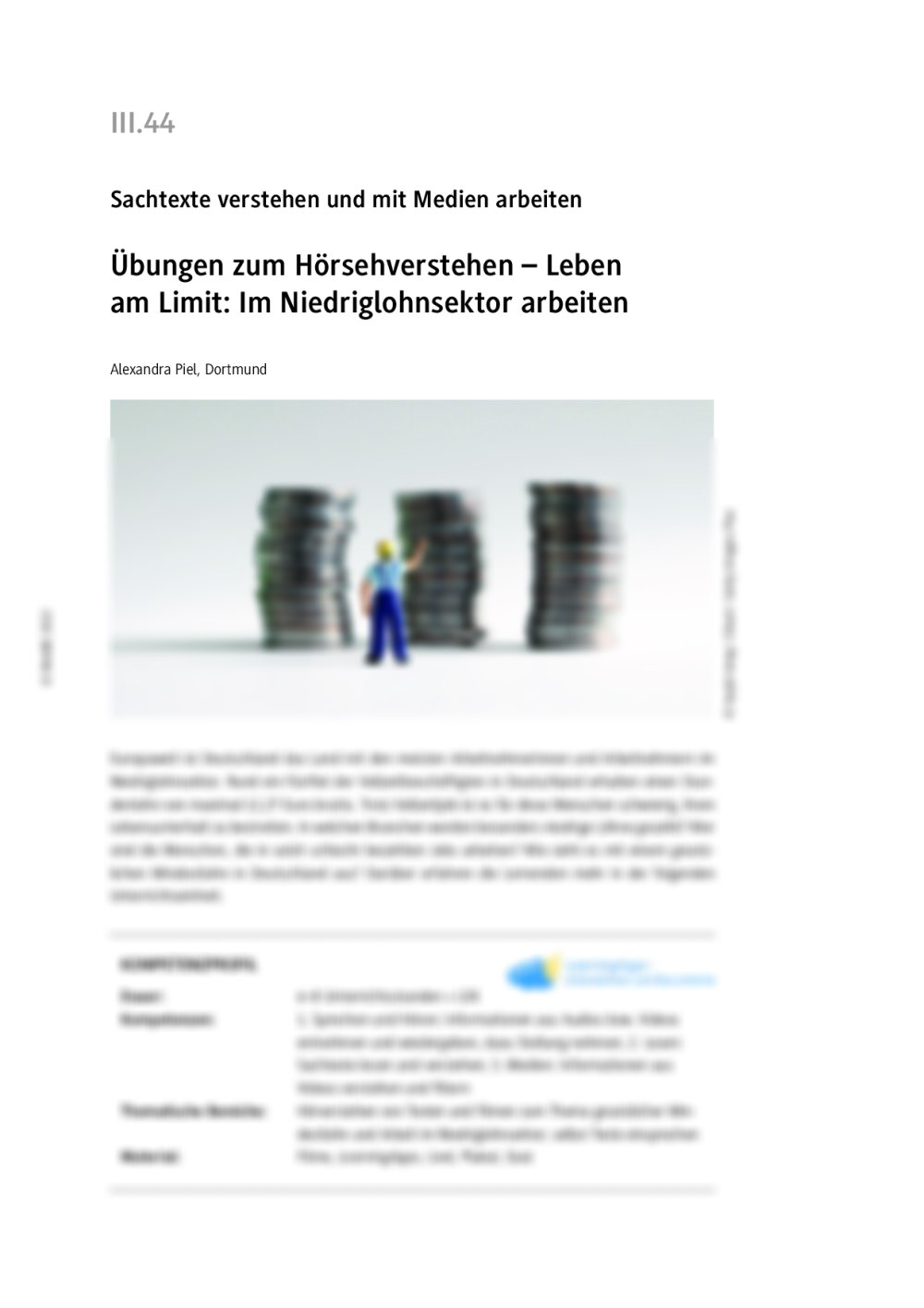 Übungen zum Hörsehverstehen  - Seite 1