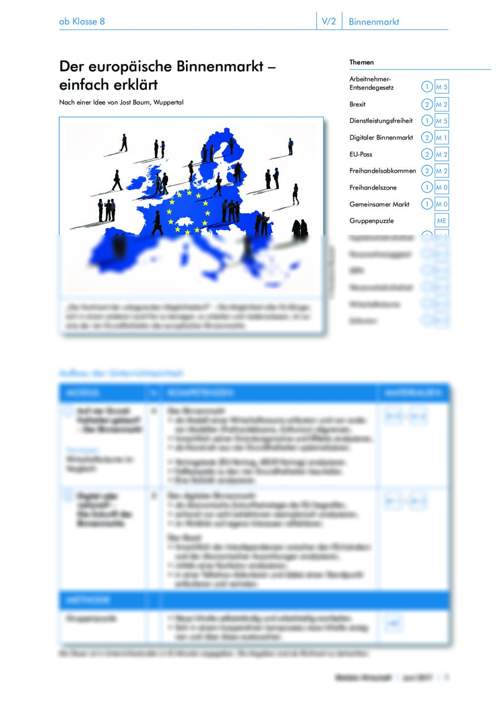 Der europäische Binnenmarkt - Seite 1