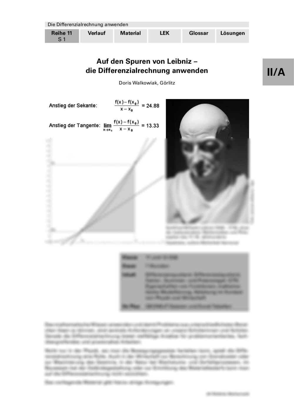 Die Differenzialrechnung anwenden - Seite 1