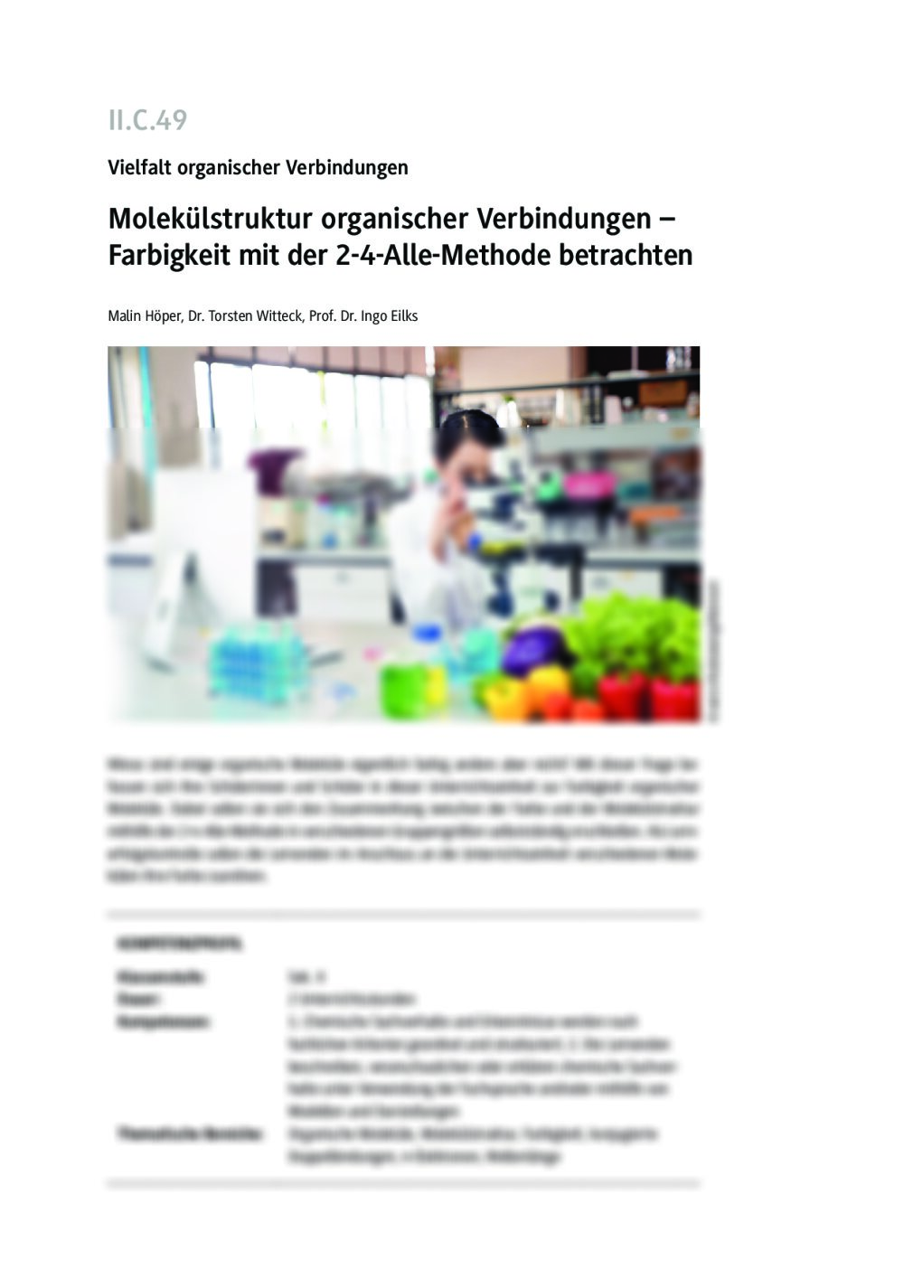 Molekülstruktur organischer Verbindungen - Seite 1