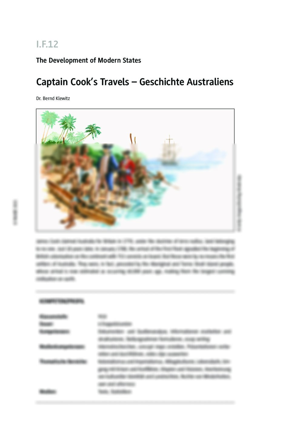 Captain Cooks Travels - Seite 1