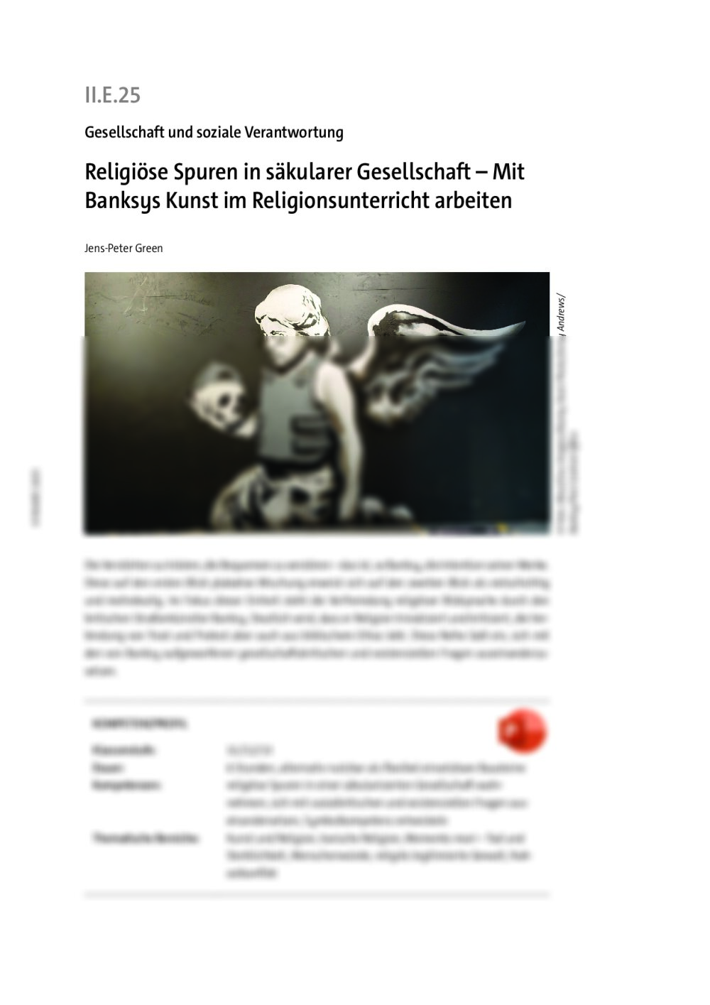 Religiöse Spuren in säkularer Gesellschaft - Seite 1