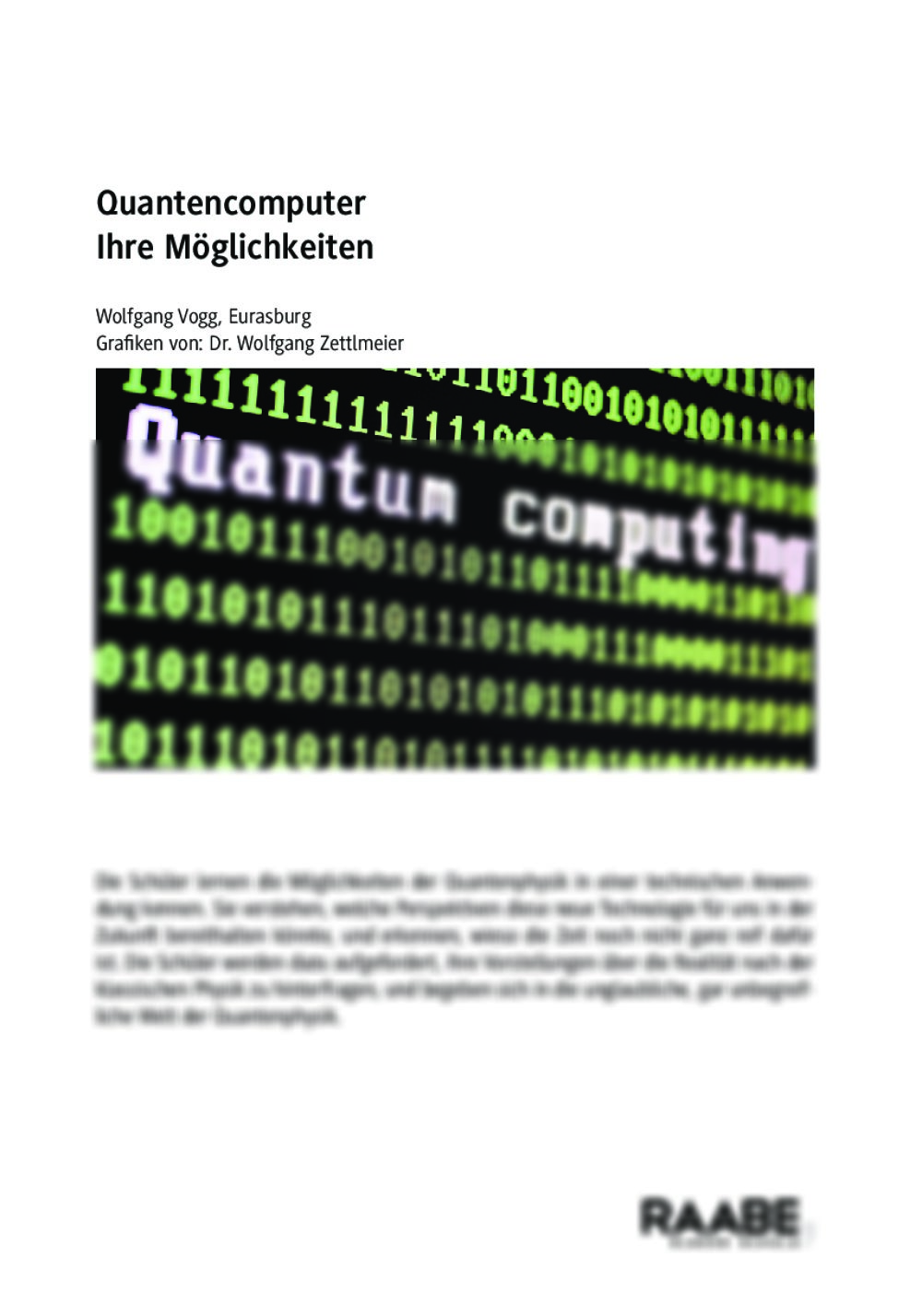 Quantencomputer und ihre Möglichkeiten - Seite 1