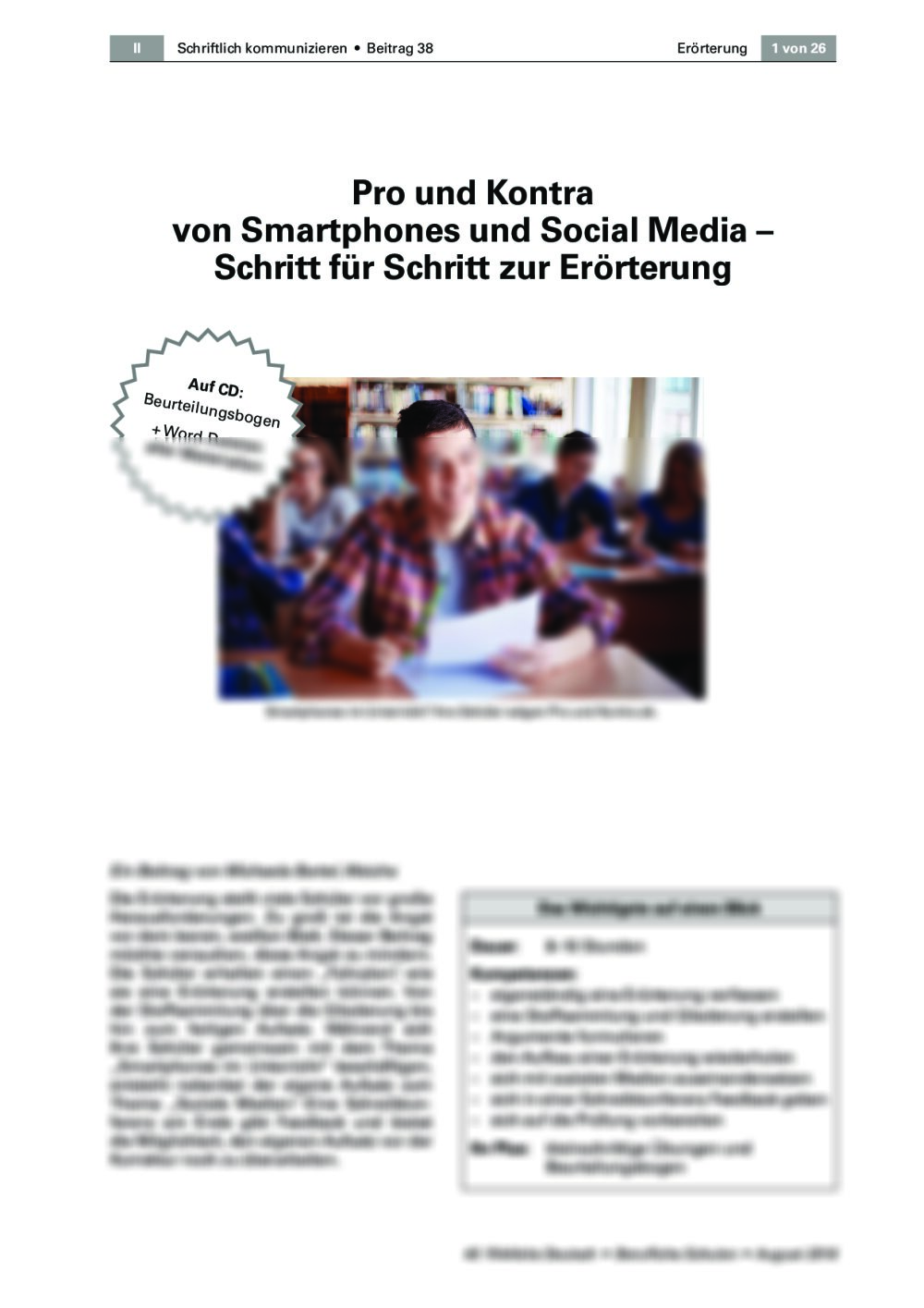 Pro und Kontra von Smartphones und Social Media - Seite 1