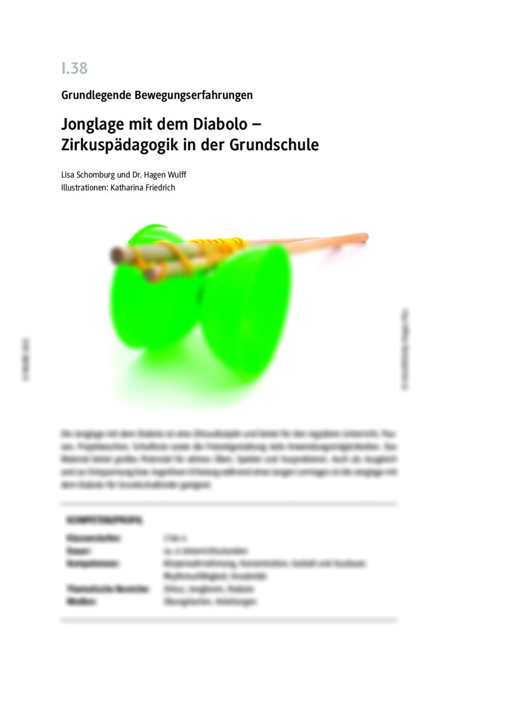 Jonglage mit dem Diabolo - Seite 1