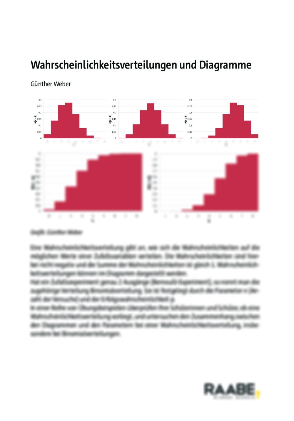 Wahrscheinlichkeitsverteilungen und Diagramme - Seite 1