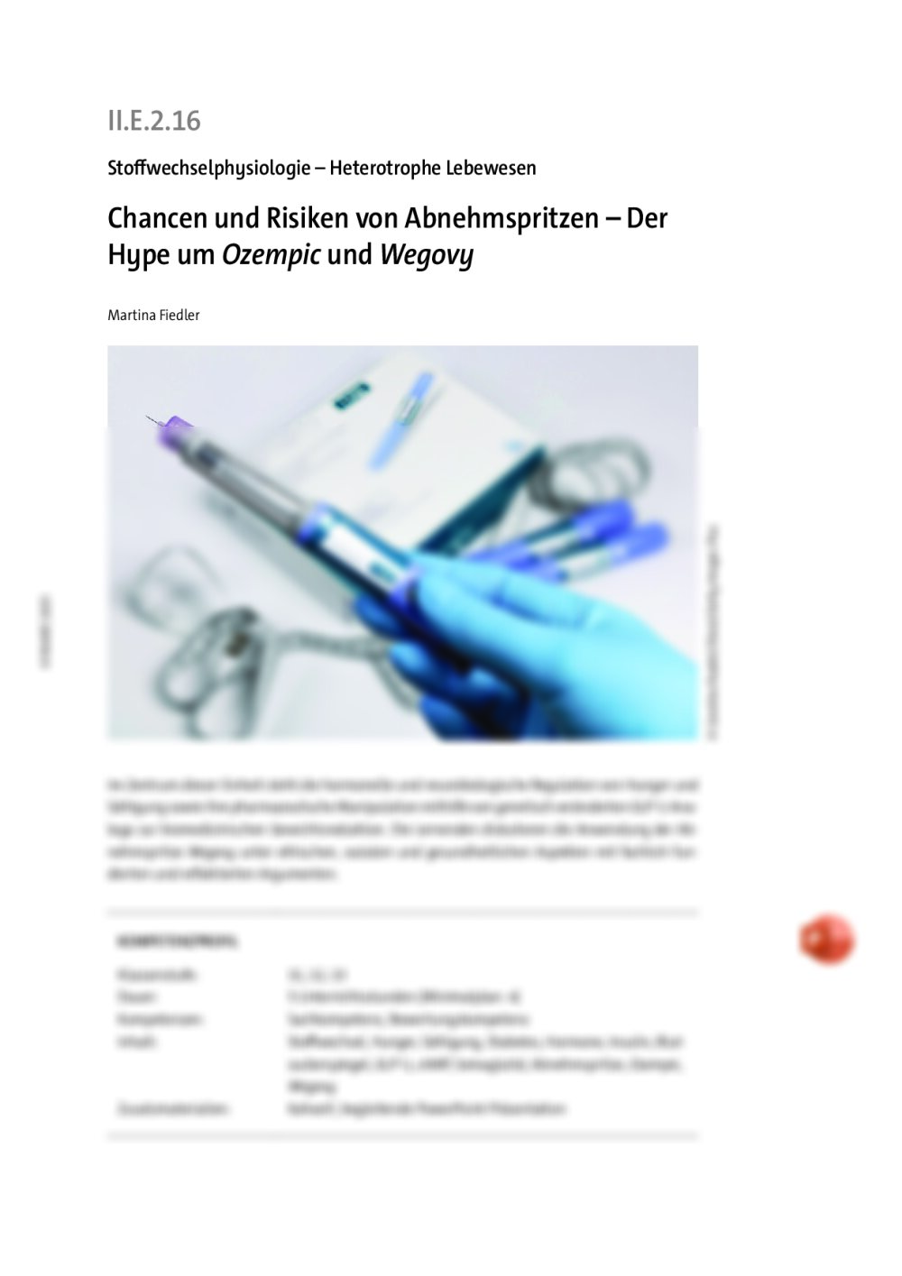 Chancen und Risiken von Abnehmspritzen  - Seite 1